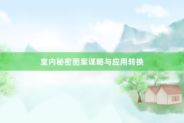 室内秘密图案谋略与应用转换